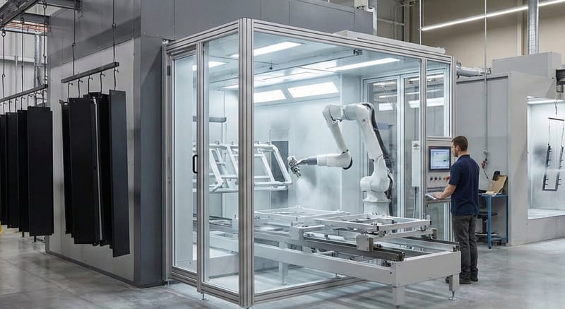 Industrial powder coating